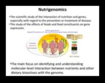 Uyumlu Genler Nutrigenomik Bilimi